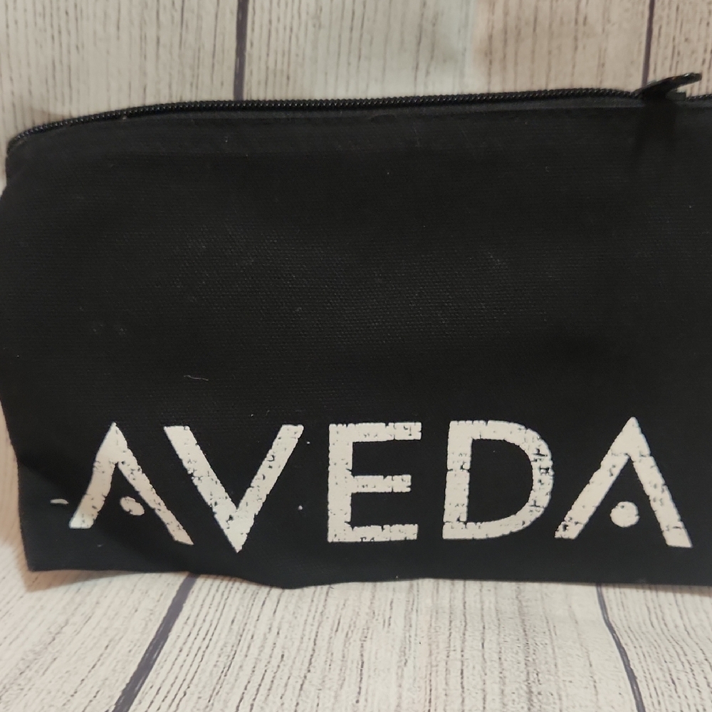 Aveda Black Pouch with White Logo